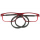 Lunettes loupe Tour de Cou Aimantees Rouge Bordeaux Lapal ANCIENNES COLLECTIONS divers