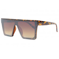 Grandes lunettes soleil Marron Ecailles Lookees Design Fyva LUNETTES SOLEIL Eye Wear