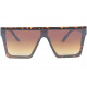 Grandes lunettes soleil Marron Ecailles Lookees Design Fyva LUNETTES SOLEIL Eye Wear