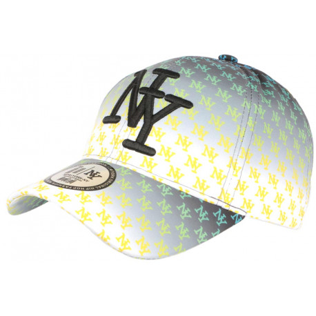 Casquette NY Jaune et Noire Fashion Print New York Baseball Avenue CASQUETTES Hip Hop Honour