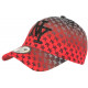 Casquette NY Rouge et Noire Streetwear Print New York Baseball Avenue CASQUETTES Hip Hop Honour