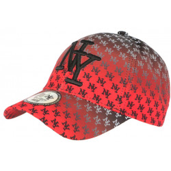 Casquette NY Rouge et Noire Streetwear Print New York Baseball Avenue CASQUETTES Hip Hop Honour