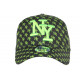 Casquette NY Vert Fluo et Noire Design New York Fashion Baseball Avenue ANCIENNES COLLECTIONS divers