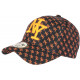 Casquette NY Orange Fluo et Noire Print New York Fashion Baseball Avenue ANCIENNES COLLECTIONS divers