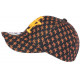 Casquette NY Orange Fluo et Noire Print New York Fashion Baseball Avenue ANCIENNES COLLECTIONS divers