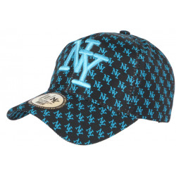 Casquette NY Bleue et Noire Print New York Fashion Baseball Avenue ANCIENNES COLLECTIONS divers