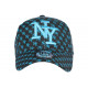 Casquette NY Bleue et Noire Print New York Fashion Baseball Avenue ANCIENNES COLLECTIONS divers