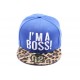 Casquette Snapback Enfant I'm a Boss bleue léopard jusqu'à 8ans ANCIENNES COLLECTIONS divers