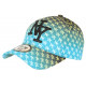 Casquette Enfant Bleue et Jaune Fashion NY Baseball Avenue 7 a 11 ans Casquette Enfant Hip Hop Honour