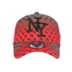 Casquette Enfant Rouge et Noire Fashion NY Baseball Avenue 7 a 11 ans Casquette Enfant Hip Hop Honour