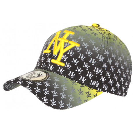 Casquette Enfant Noire et Jaune Fashion NY Baseball Avenue 7 a 11 ans Casquette Enfant Hip Hop Honour