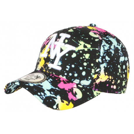 Casquette NY Noire et Rose Fashion Tags Streetwear Baseball Grafty ANCIENNES COLLECTIONS divers