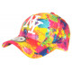 Casquette NY Orange et Jaune Fashion Tags Streetwear Baseball Grafty ANCIENNES COLLECTIONS divers