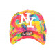Casquette NY Orange et Jaune Fashion Tags Streetwear Baseball Grafty ANCIENNES COLLECTIONS divers