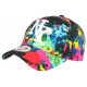 Casquette NY Rouge et Noire Design Tags Streetwear Baseball Grafty ANCIENNES COLLECTIONS divers