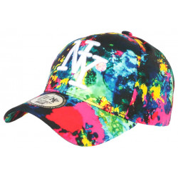 Casquette NY Rouge et Noire Design Tags Streetwear Baseball Grafty ANCIENNES COLLECTIONS divers