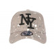 Casquette NY Grise et Blanche Façon Tags Streetwear Baseball Wyva ANCIENNES COLLECTIONS divers