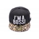 Casquette Snapback Enfant I'm a Boss Noire léopard jusqu'à 8ans ANCIENNES COLLECTIONS divers