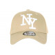 Casquette NY Filet Marron et Blanche Trucker Baseball Fashion Gybz CASQUETTES Hip Hop Honour