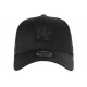 Casquette Baseball Noire Ecusson NY Cuir Noir Classe Major ANCIENNES COLLECTIONS divers