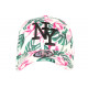 Casquette NY Blanche Fleurs Roses Fantaisie Baseball Phuket ANCIENNES COLLECTIONS divers