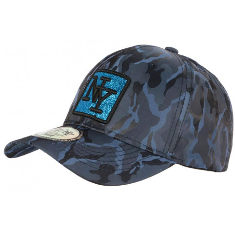 Casquette NY Militaire Strass Bleue Fashion Baseball Fashly CASQUETTES Hip Hop Honour