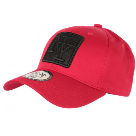 Casquette NY Rouge Ecusson NY Strass Noir Tendance Fashly CASQUETTES Hip Hop Honour