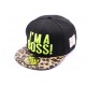 Casquette Snapback Enfant I'm a Boss Jaune Fluo Noire léopard jusqu'à 8ans ANCIENNES COLLECTIONS divers