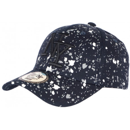 Casquette Baseball Enfant Bleu et Grise Tags Streetwear Wavy 7 a 12 ans ANCIENNES COLLECTIONS divers