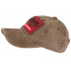 Casquette Baseball Vintage Marron et Rouge Coton NY Retro Western ANCIENNES COLLECTIONS divers