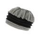 Bonnet Beret Femme Noir et Gris Polaire Deperlante Hiver Mode Syllia CHAPEAUX Léon montane