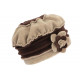 Bonnet Beret Femme Marron et Beige Polaire Deperlante Hiver Mode Syllia CHAPEAUX Léon montane