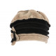 Bonnet Beret Femme Beige et Noir Polaire Deperlante Hiver Classe Syllia CHAPEAUX Léon montane