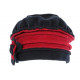 Bonnet Beret Femme Rouge et Bleu Polaire Deperlante Hiver Classe Syllia CHAPEAUX Léon montane