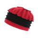 Bonnet Beret Femme Rouge et Noir Polaire Deperlante Hiver Classe Syllia CHAPEAUX Léon montane