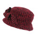 Chapeau Laine Femme Rouge et Noir Hiver Chaud et Classe Lyana CHAPEAUX Léon montane