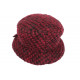 Chapeau Laine Femme Rouge et Noir Hiver Chaud et Classe Lyana CHAPEAUX Léon montane