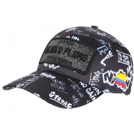 Casquette Enfant Plata o Plomo Noire Strass Streetwear Colombia 7 a 12 ans Casquette Enfant SKR