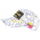 Casquette Enfant Plata o Plomo Blanche Strass Streetwear Colombia 7 a 12 ans Casquette Enfant SKR