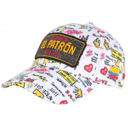 Casquette Enfant El Patron Blanche Medellin Streetwear 7 a 12 ans Casquette Enfant SKR