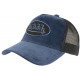 Casquette Von Dutch Bleu Marine en Velours Baseball Peter CASQUETTES VON DUTCH