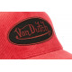 Casquette Von Dutch Rouge et Noire Vintage en Velours Baseball Peter CASQUETTES VON DUTCH