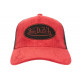 Casquette Von Dutch Rouge et Noire Vintage en Velours Baseball Peter CASQUETTES VON DUTCH