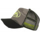 Casquette Von Dutch Camouflage Gris Patch Jaune Fluo Custom Baseball Cam CASQUETTES VON DUTCH