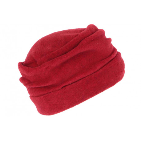 Bonnet Beret Femme Rouge Toque Polaire Déperlante Marine Hiver Ylsa CHAPEAUX Léon montane