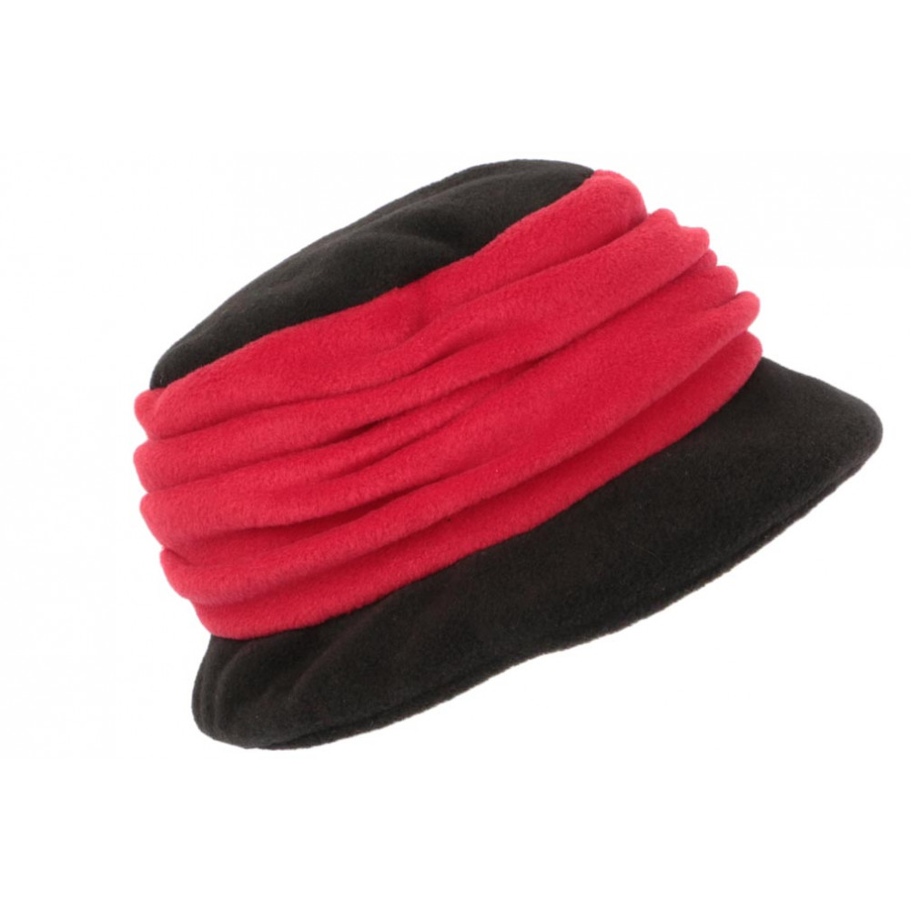 Beret Bonnet femme rouge déperlant, Chapeau toque polaire livré 48h!