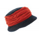 Beret Bonnet Femme Bleu et Orange Chapeau Polaire Déperlante Hiver Lylya CHAPEAUX Léon montane