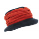 Beret Bonnet Femme Bleu et Orange Chapeau Polaire Déperlante Hiver Lylya CHAPEAUX Léon montane