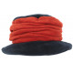 Beret Bonnet Femme Bleu et Orange Chapeau Polaire Déperlante Hiver Lylya CHAPEAUX Léon montane