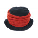 Beret Bonnet Femme Bleu et Orange Chapeau Polaire Déperlante Hiver Lylya CHAPEAUX Léon montane